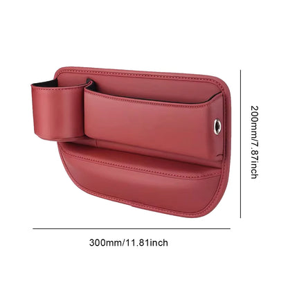 Car Seat Organizer Leather holder/ Console Crevice Filler Car Interior Storage Pocket Car for Seat Side Phone Holder