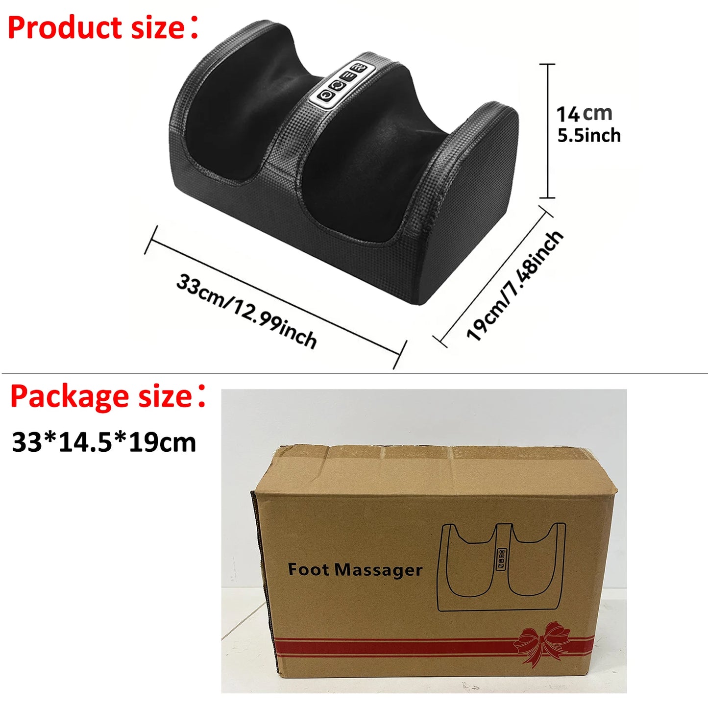 Electric Foot Massager Shiatsu Kneading Deep Tissue Relax Heated Roller Calf Pain Relief /Fatigue Muscles Vibrator Machine Health improvement