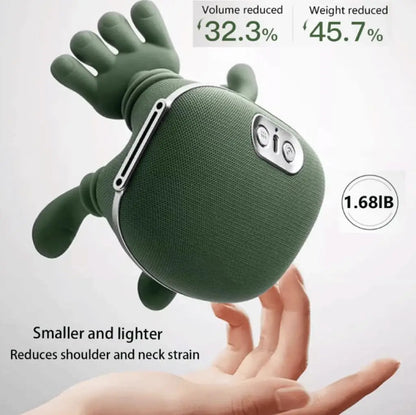 Wireless Neck And Back Massager with Heat 4D Kneading Shiatsu Deep Tissue for Shoulder Kneading Massage/long range battery