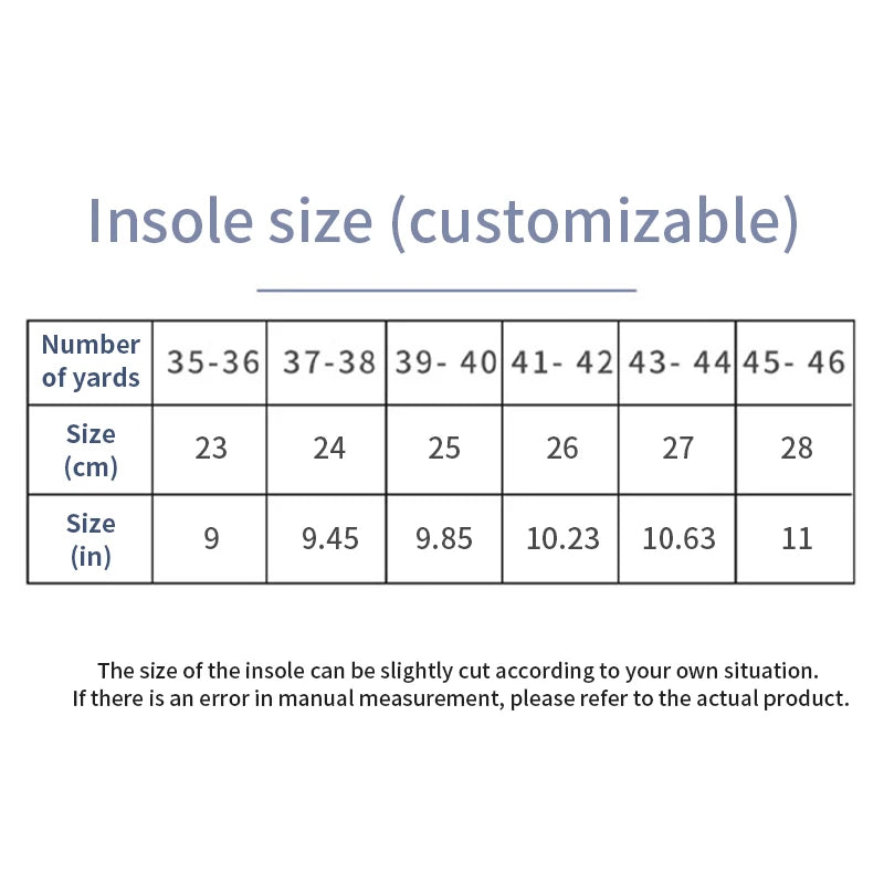Sole Shock Absorption Breathable Cushion Sport soles For Shoes/ Running Insoles For Feet Massage Pads