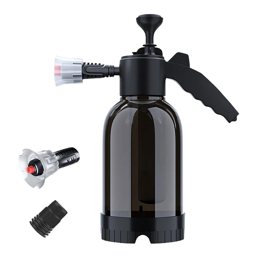 2L Hand Pump Foam Sprayer  Pneumatic Foam Cannon High Pressure Car Wash Spray Bottle for deep cleaning