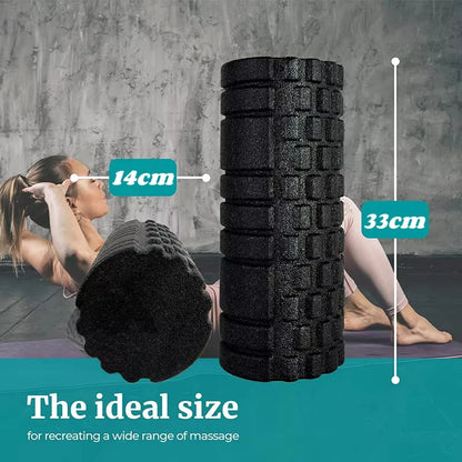 33cm Fitness Foam Roller Yoga Massage Roller for Pilates/ Foam Body Muscle Massage Roller Therapy Exercises/Home gym Exercise