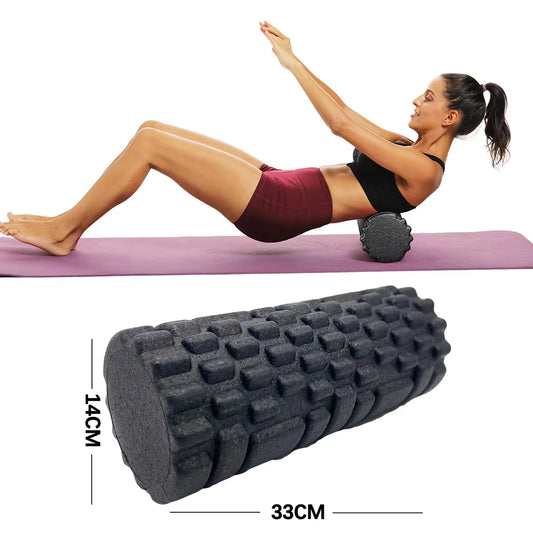 33cm Fitness Foam Roller Yoga Massage Roller for Pilates/ Foam Body Muscle Massage Roller Therapy Exercises/Home gym Exercise