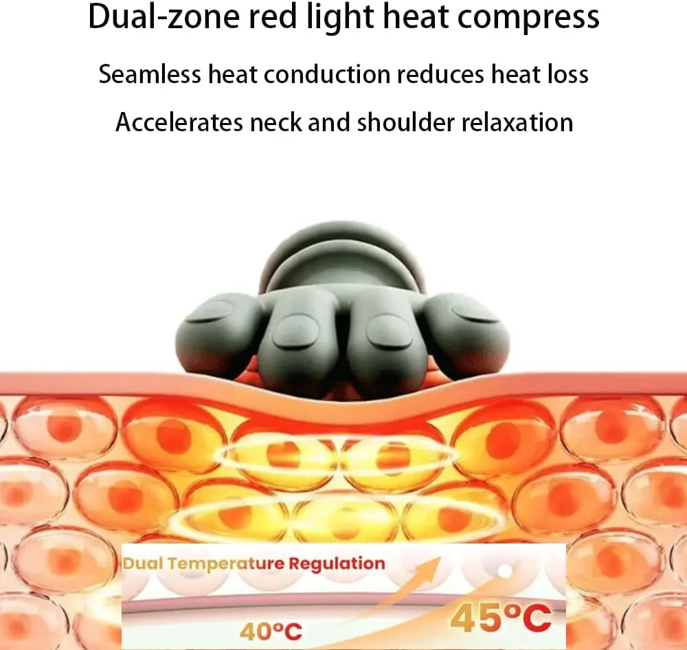 Wireless Neck And Back Massager with Heat 4D Kneading Shiatsu Deep Tissue for Shoulder Kneading Massage/long range battery
