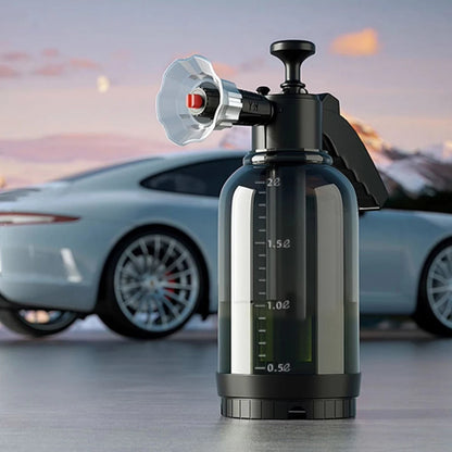 2L Hand Pump Foam Sprayer  Pneumatic Foam Cannon High Pressure Car Wash Spray Bottle for deep cleaning