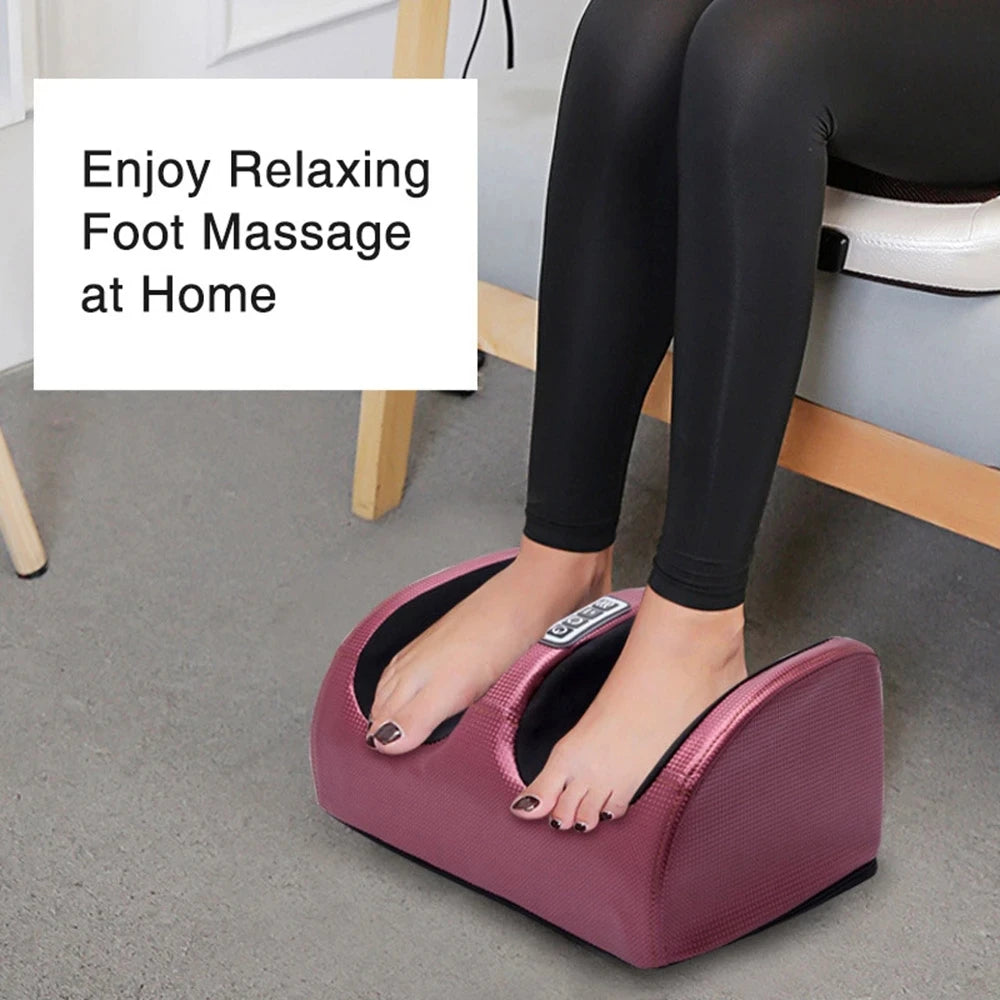 Electric Foot Massager Shiatsu Kneading Deep Tissue Relax Heated Roller Calf Pain Relief /Fatigue Muscles Vibrator Machine Health improvement