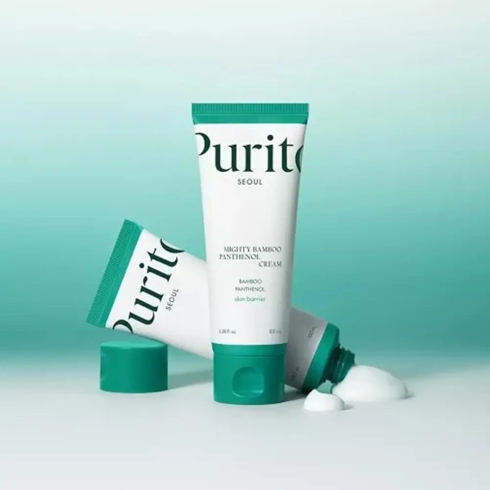 Purito Bamboo Essence Cream Soothes Moisturizes Nourishes Repairs Skin Barrier