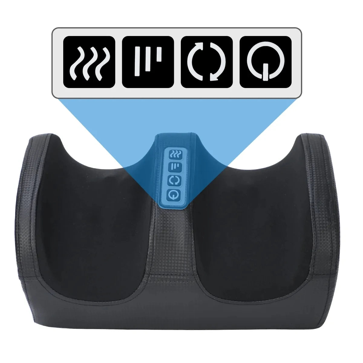Electric Foot Massager Shiatsu Kneading Deep Tissue Relax Heated Roller Calf Pain Relief /Fatigue Muscles Vibrator Machine Health improvement