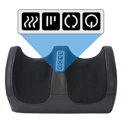 Electric Foot Massager Shiatsu Kneading Deep Tissue Relax Heated Roller Calf Pain Relief /Fatigue Muscles Vibrator Machine Health improvement
