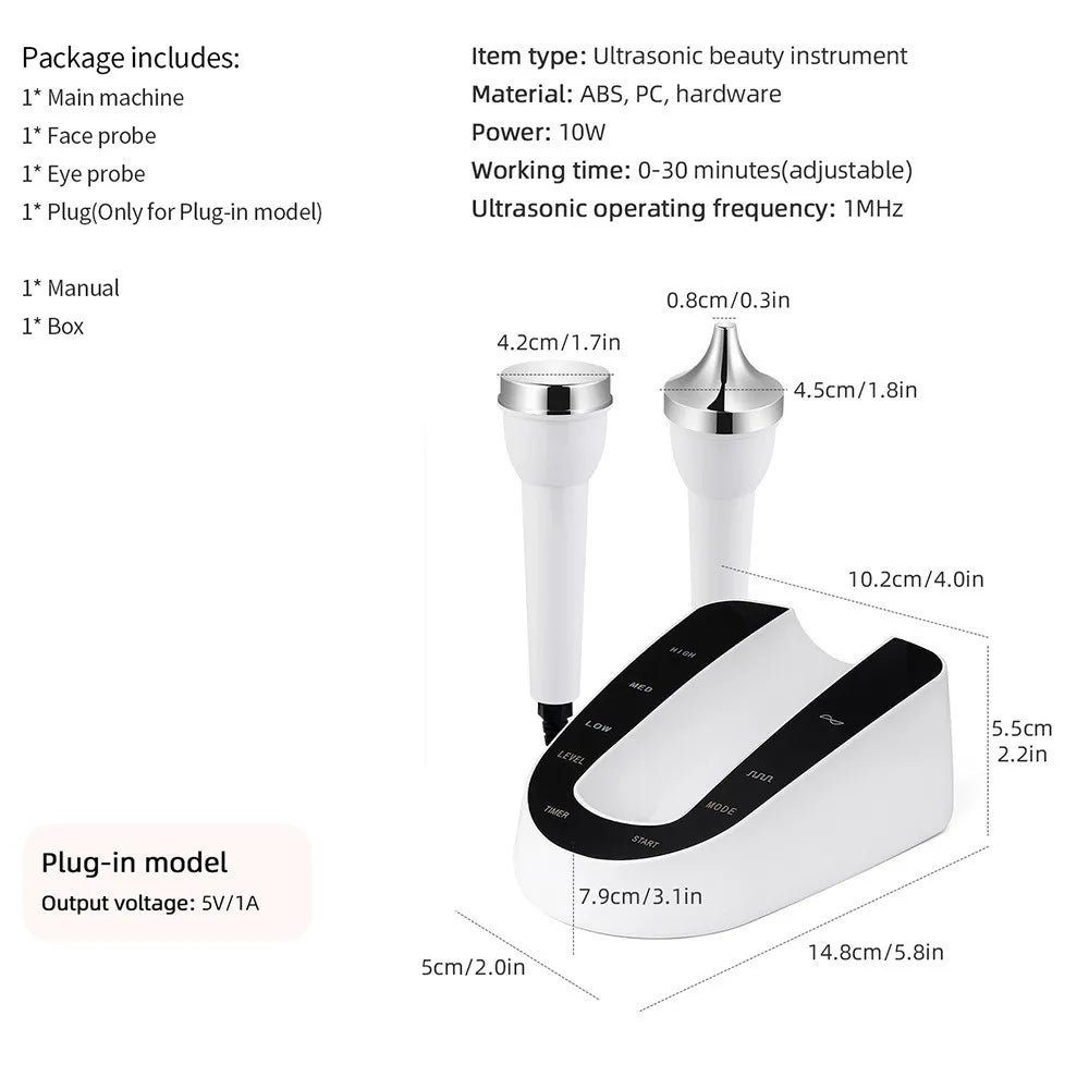 Glow Sculpt™ Ultrasonic Face & Eye Lifting Device