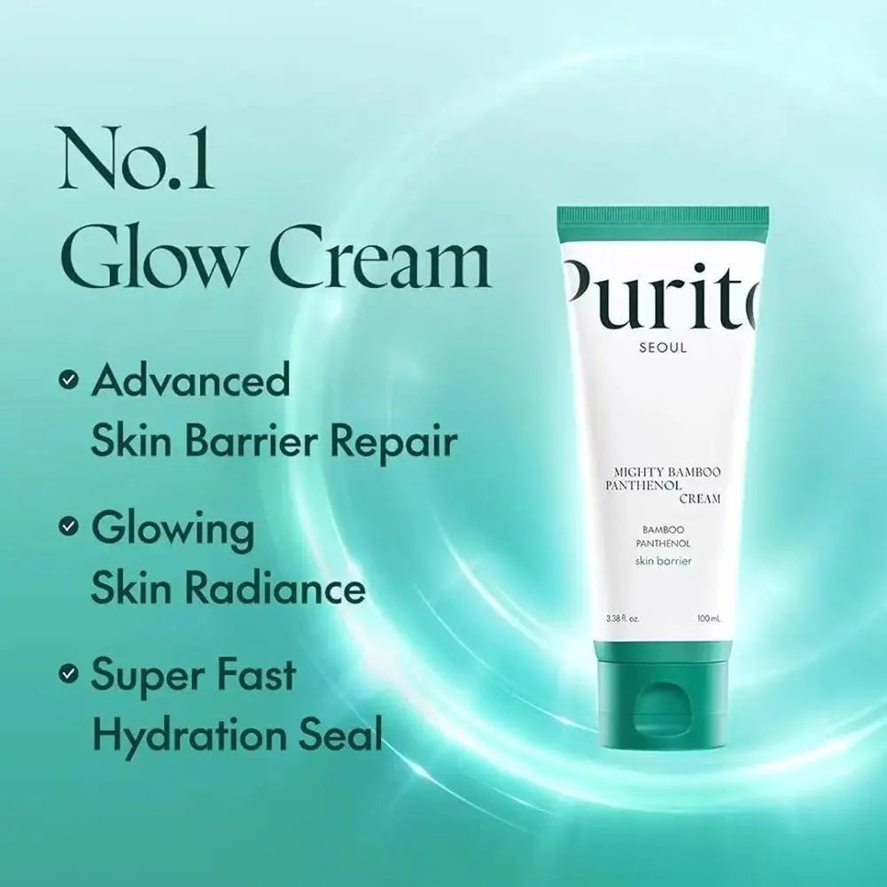 Purito Bamboo Essence Cream Soothes Moisturizes Nourishes Repairs Skin Barrier