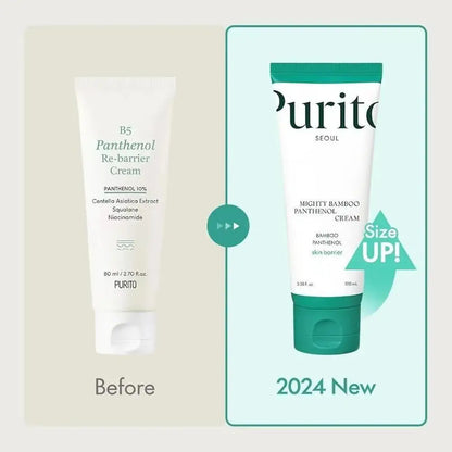 Purito Bamboo Essence Cream Soothes Moisturizes Nourishes Repairs Skin Barrier