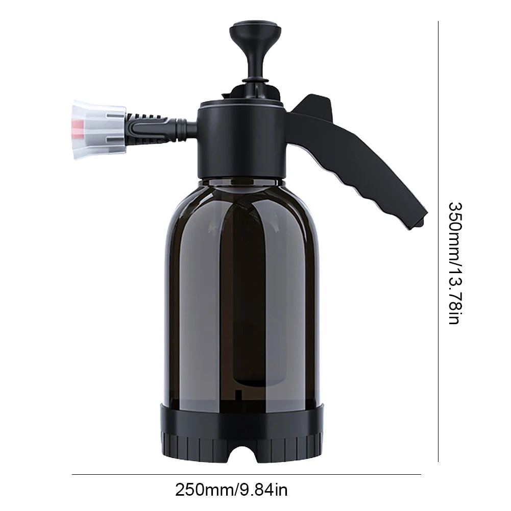 2L Hand Pump Foam Sprayer  Pneumatic Foam Cannon High Pressure Car Wash Spray Bottle for deep cleaning